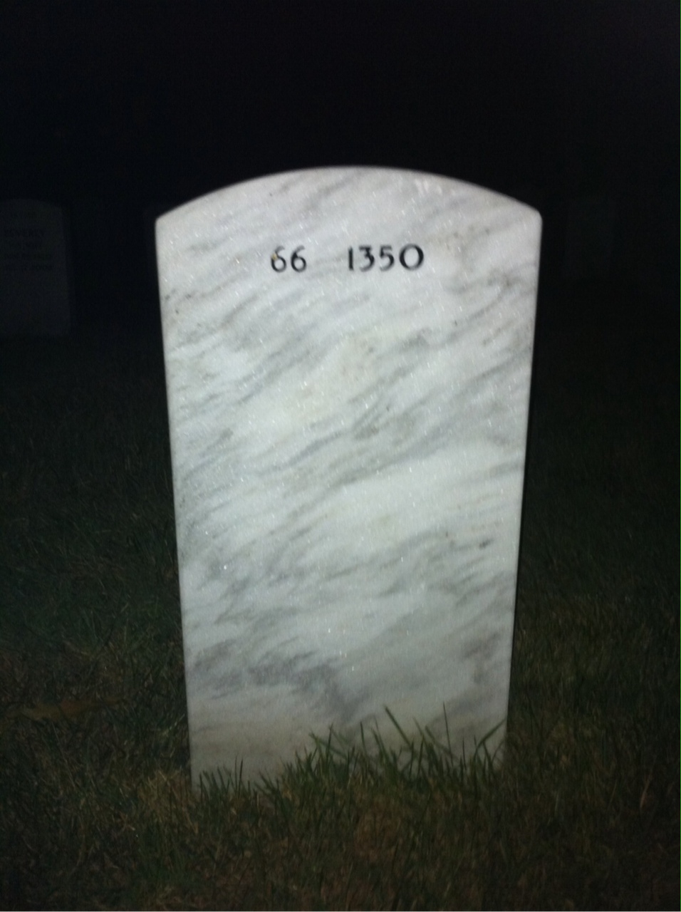 Back of headstone — Anthony Morris