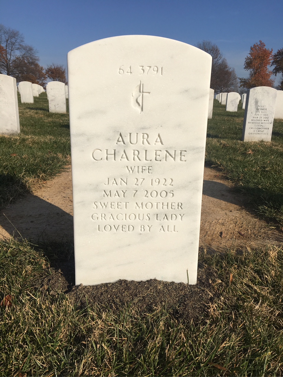 Back of headstone — Maurice Kendall