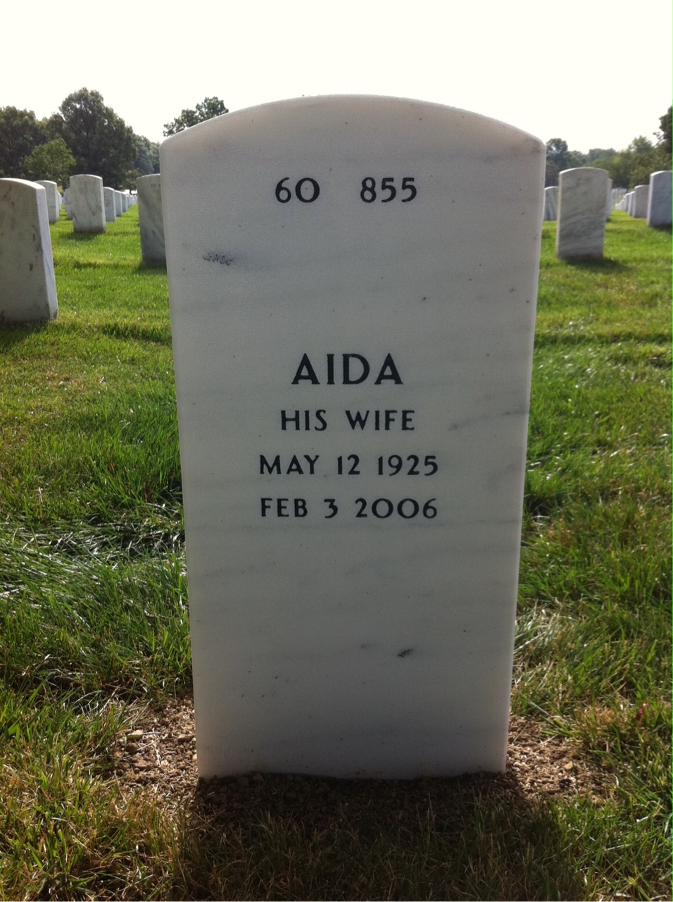 Back of headstone — Paul Czapar