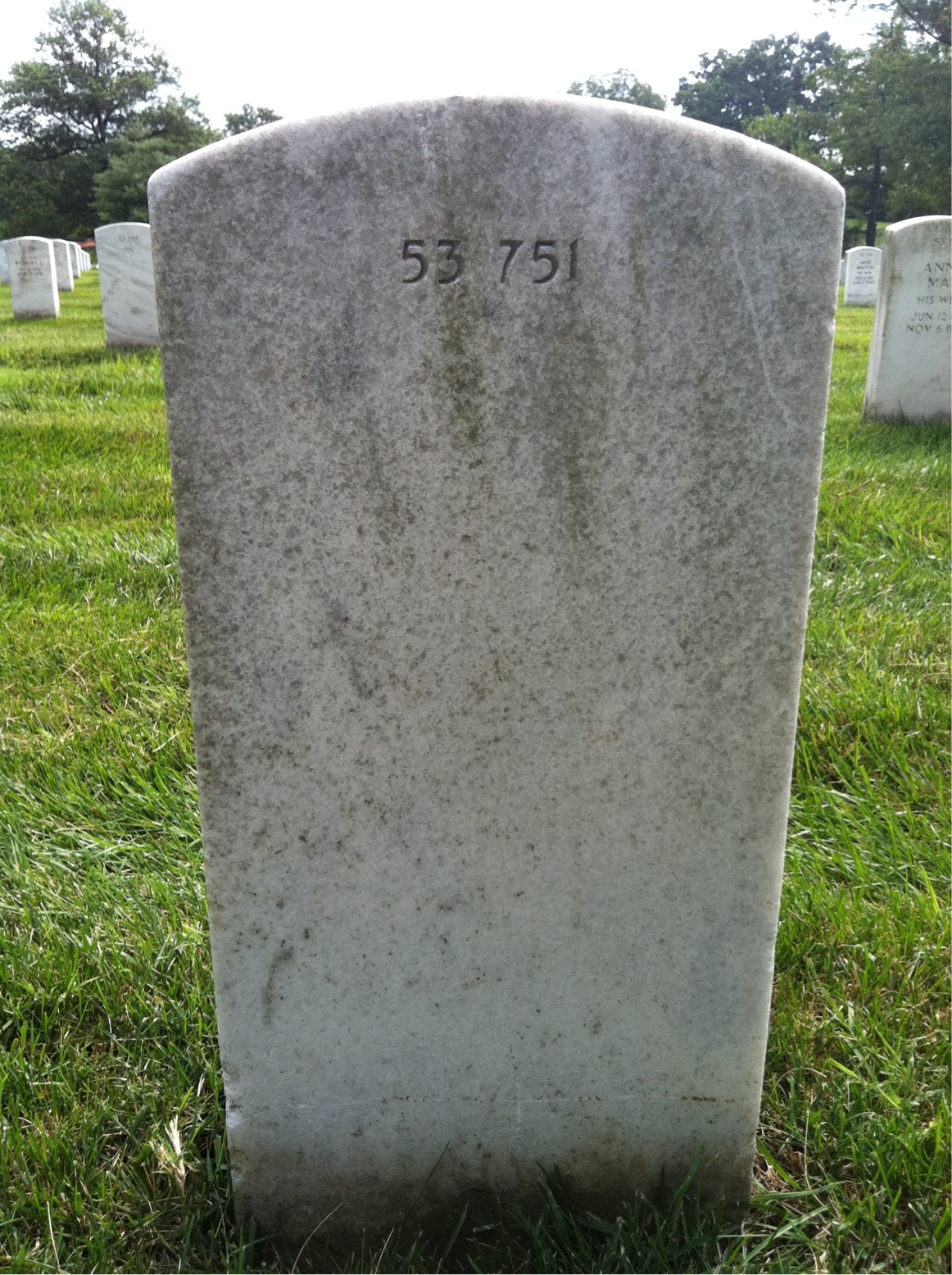 Back of headstone — Edward Beesley