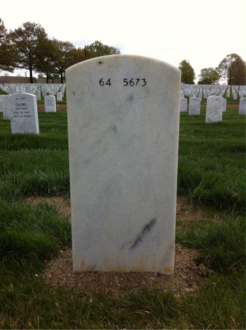 Back of headstone — Raymond Connelly