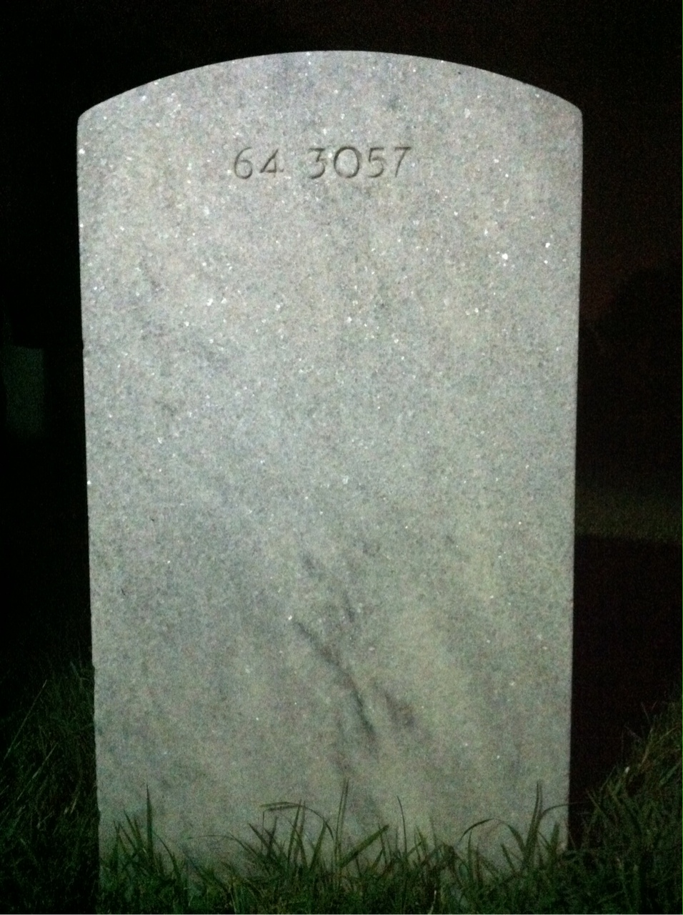 Back of headstone — Thomas Conroy