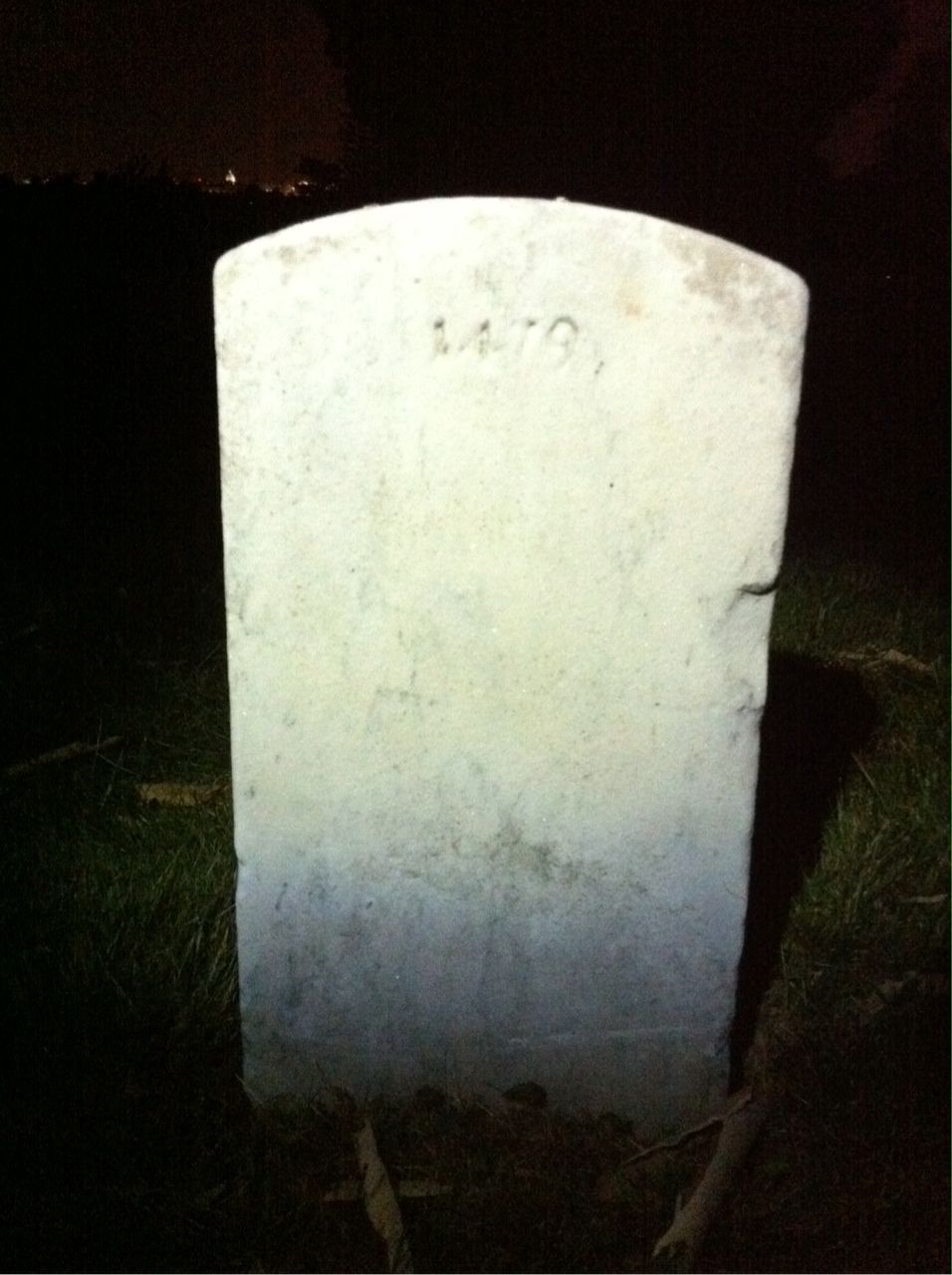 Back of headstone — Robert Auld
