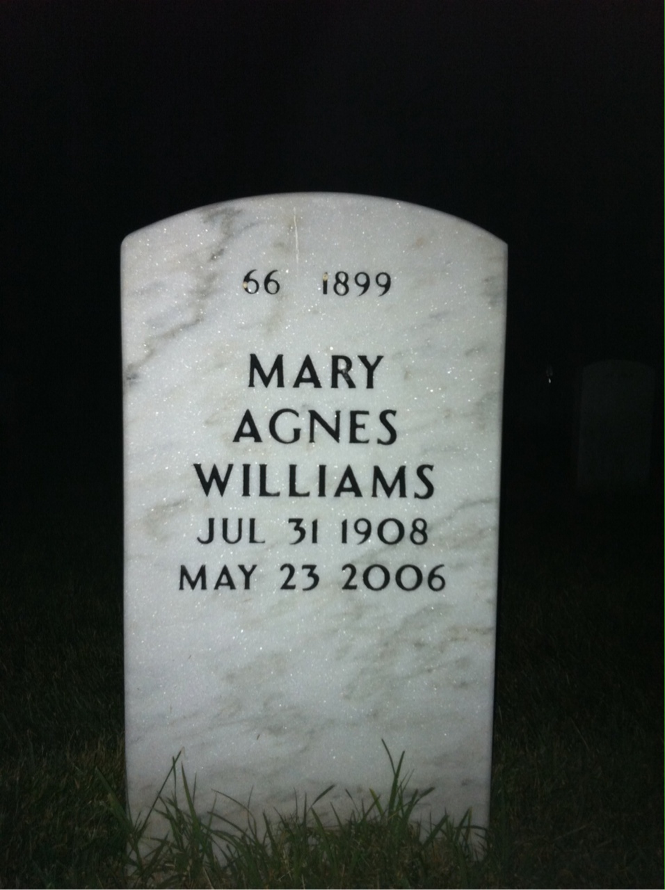 Back of headstone — Arthur Shortt