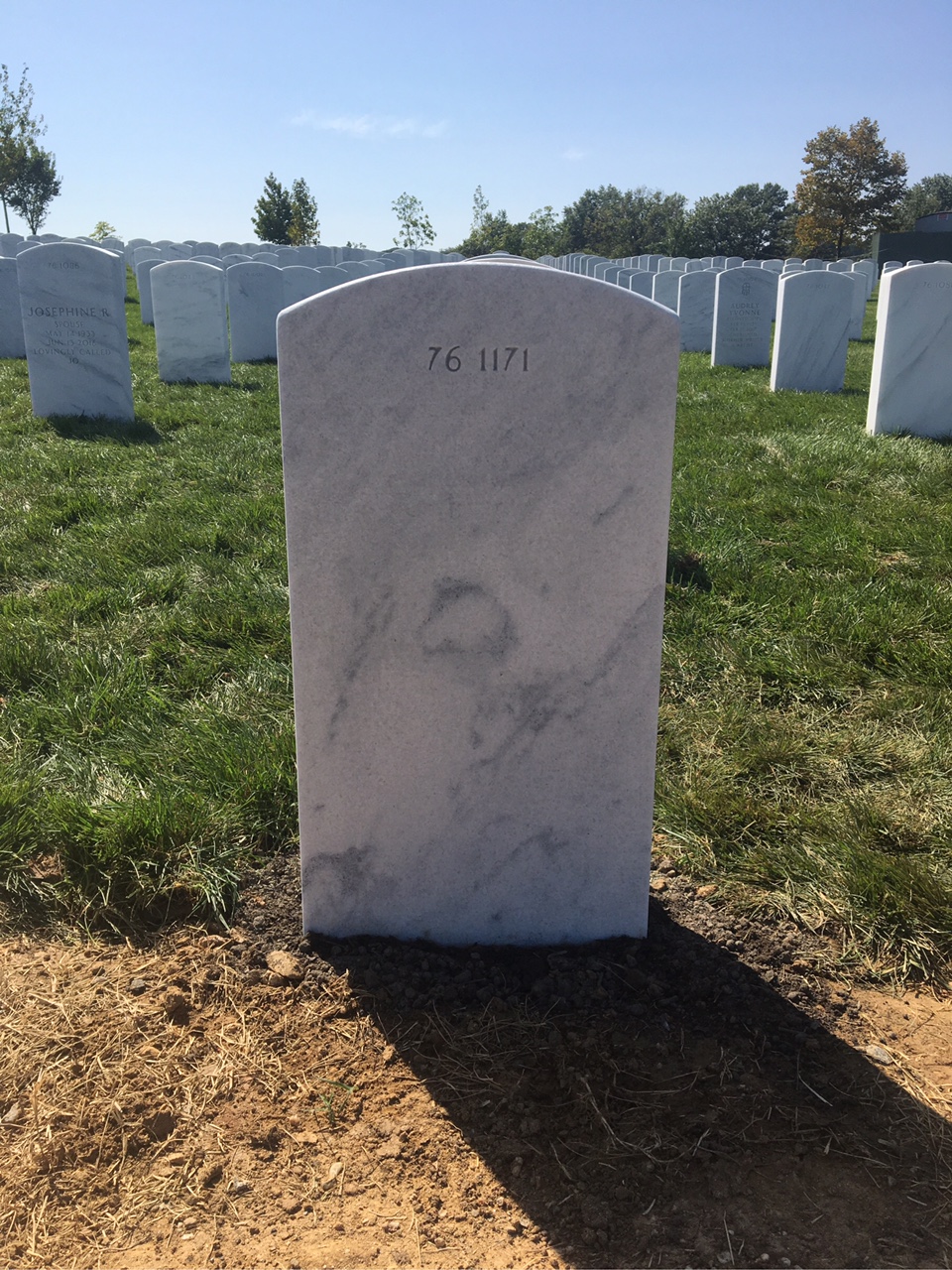 Back of headstone — Shane Alden Fuller