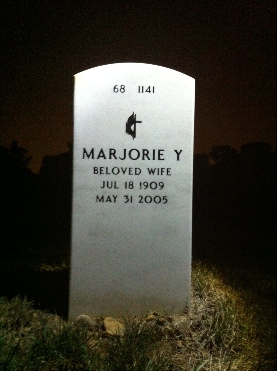 Back of headstone — Charles Pack