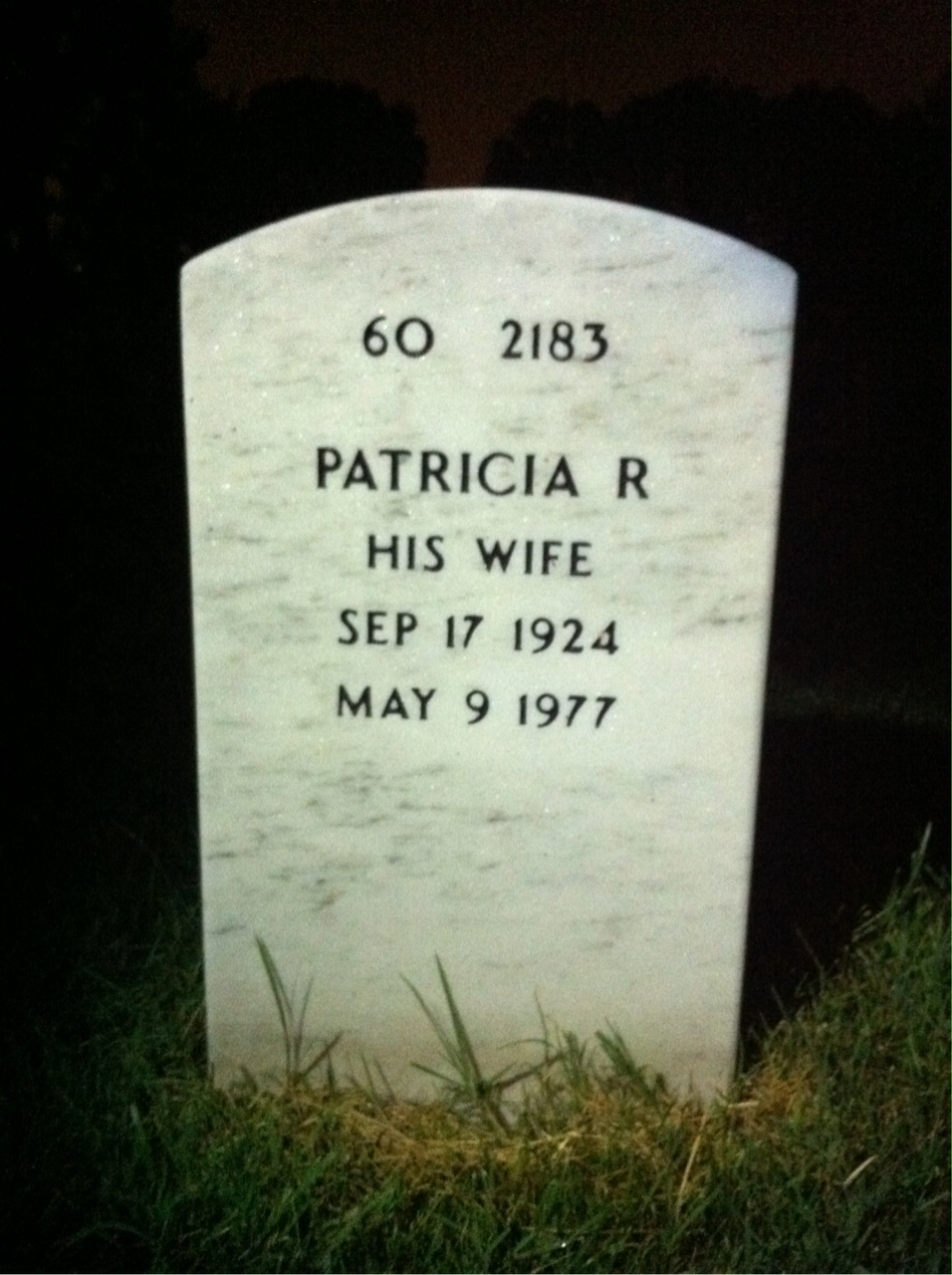 Back of headstone — Dayton Drachenberg