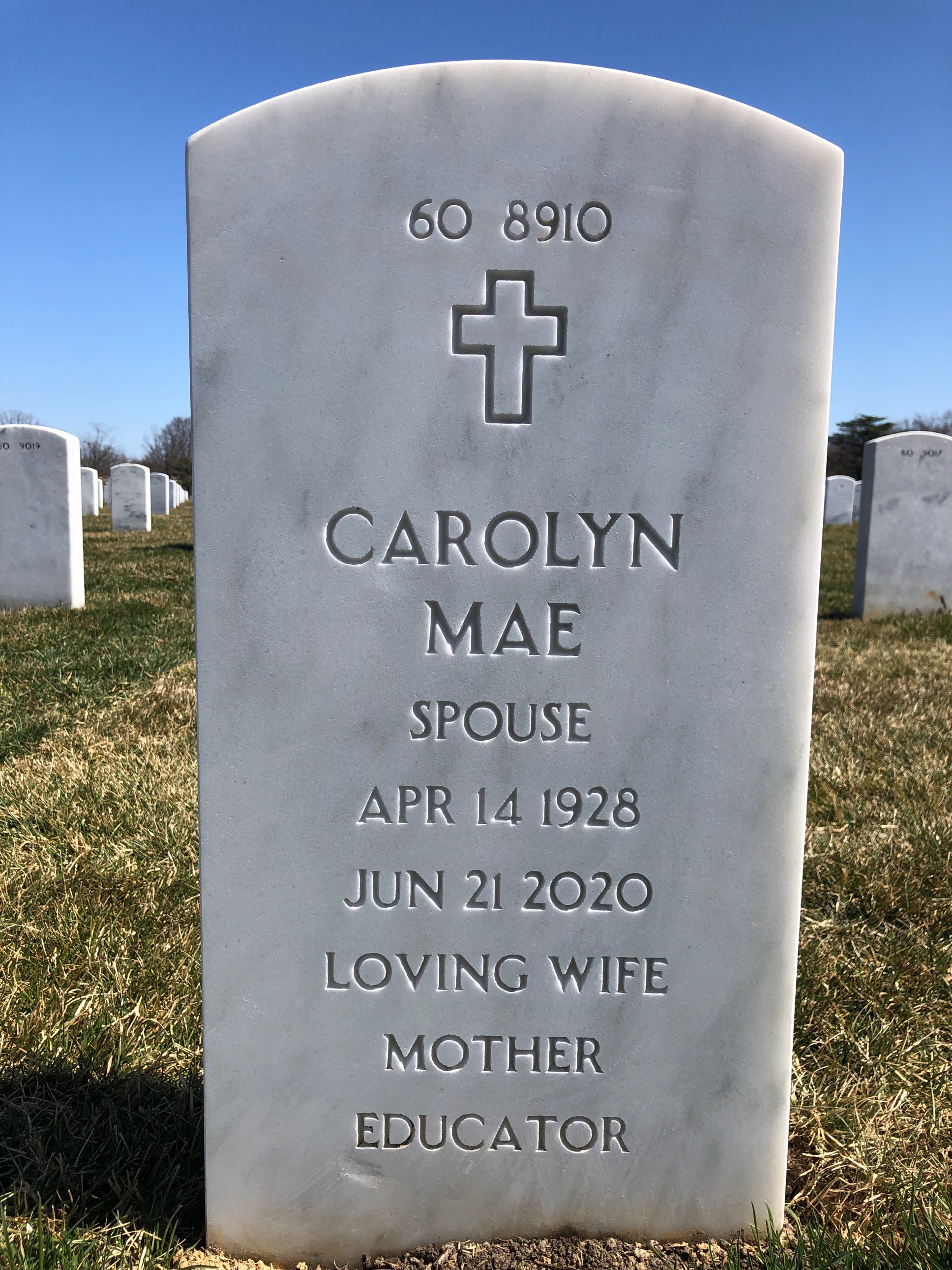 Back of headstone — Julian Gelenter