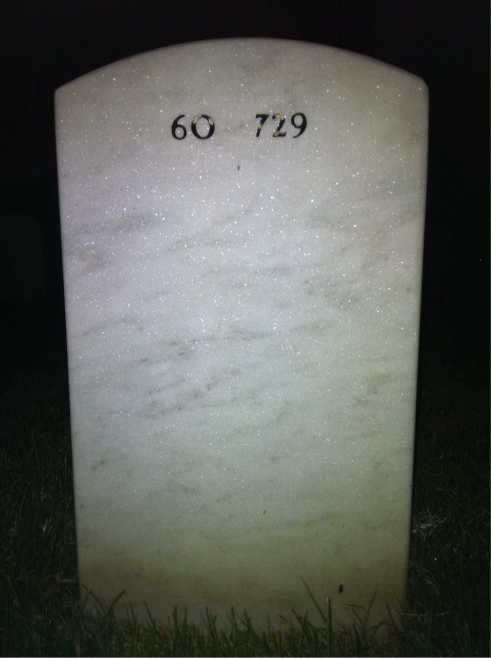 Back of headstone — Michael Snoots
