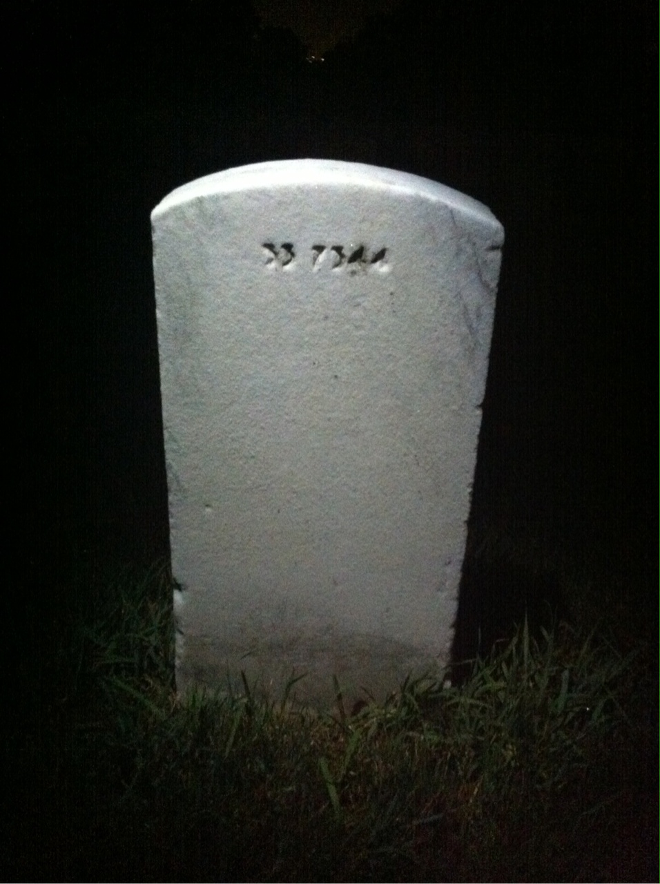 Back of headstone — Lavelle Allen