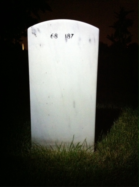 Back of headstone — John Farrens