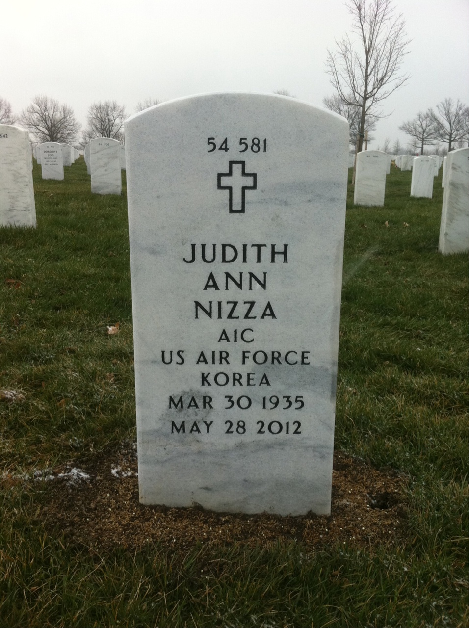 Back of headstone — Pasquale Nizza