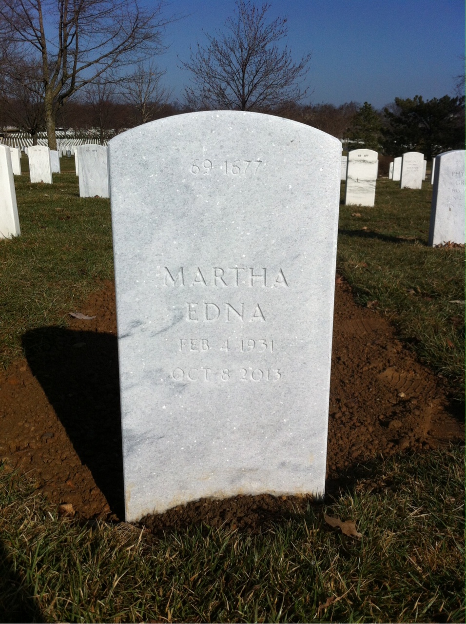 Back of headstone — William Somerville