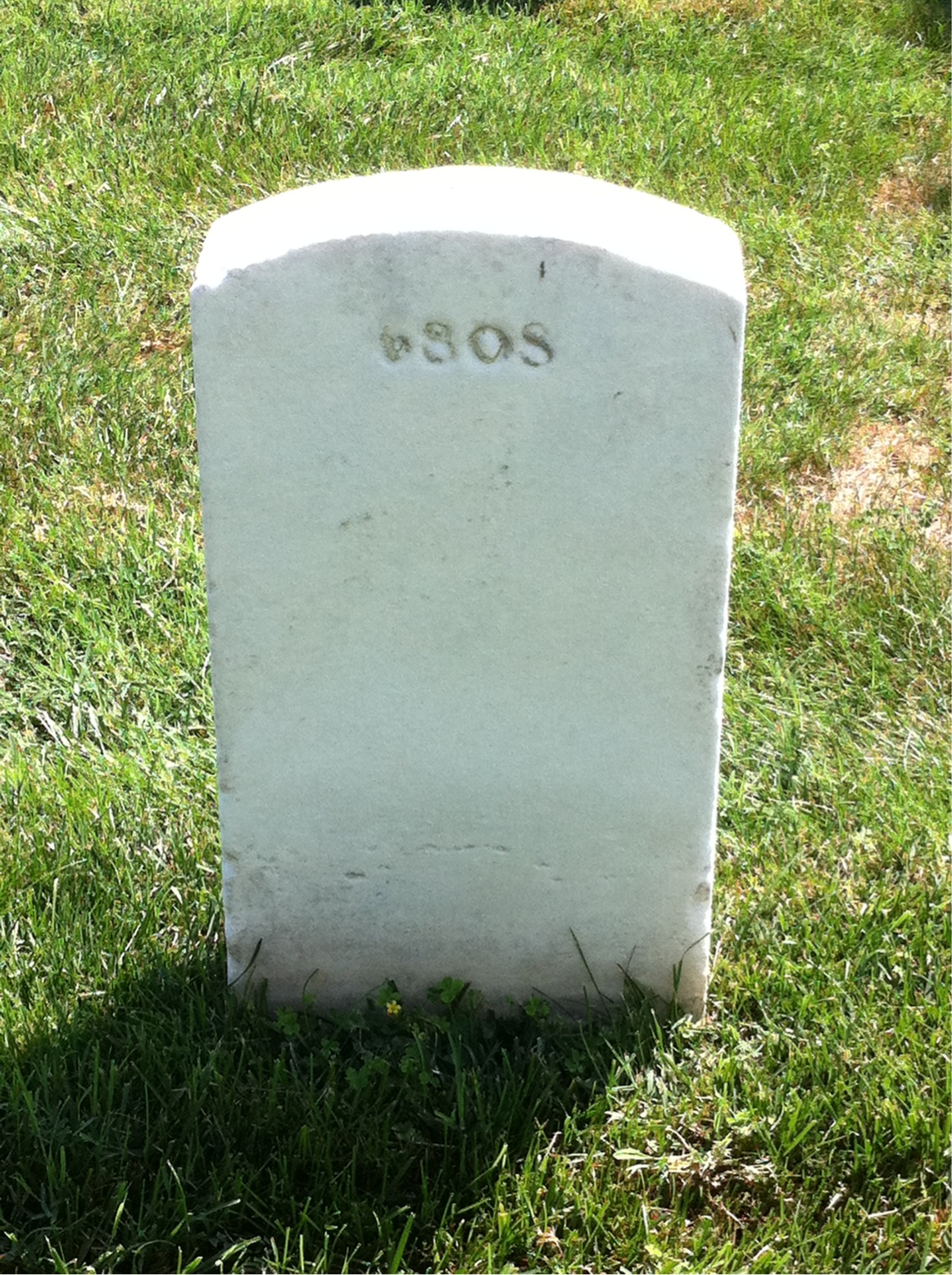 Back of headstone — William Mueller