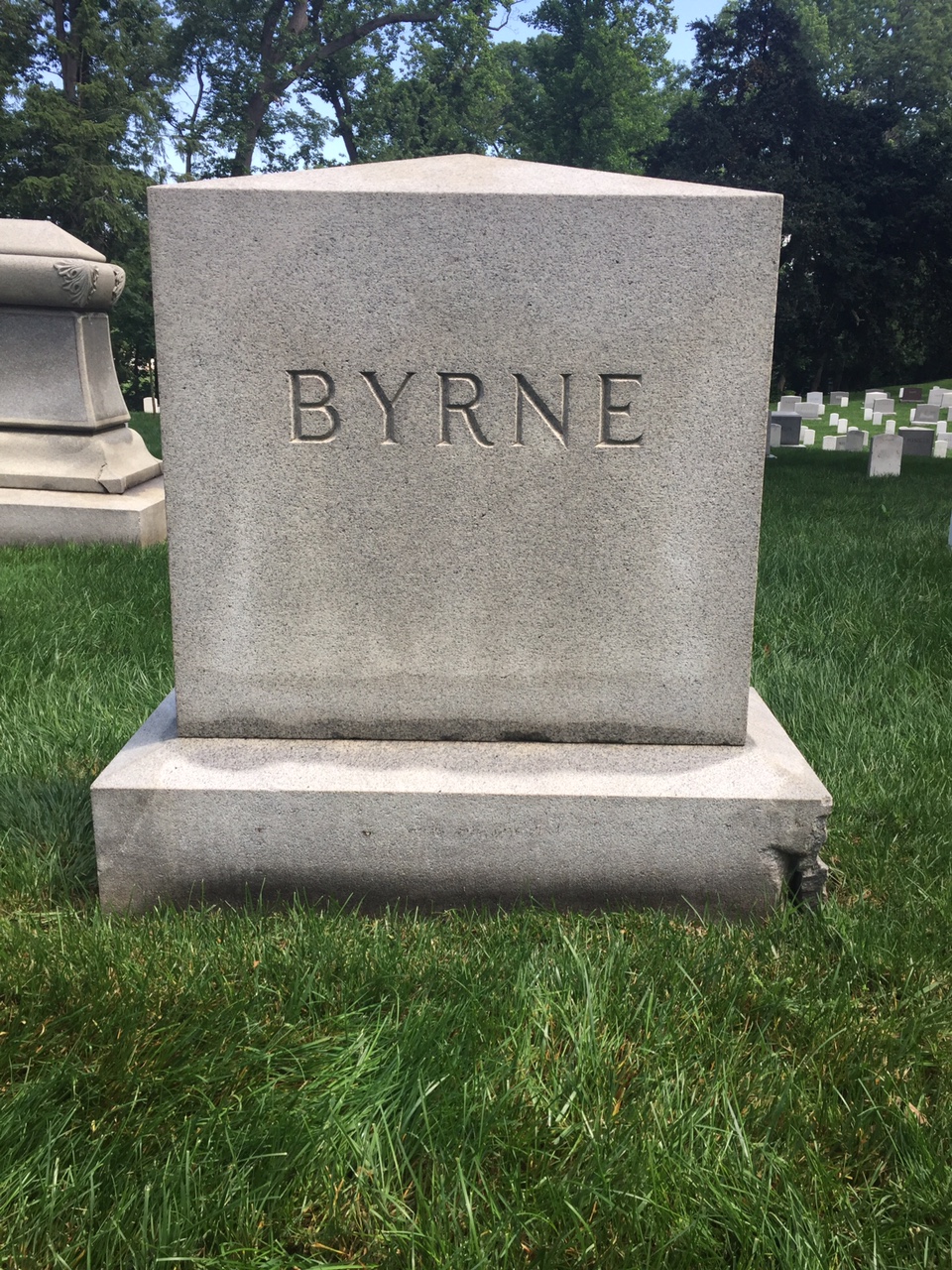Headstone of Bernard A. Byrne