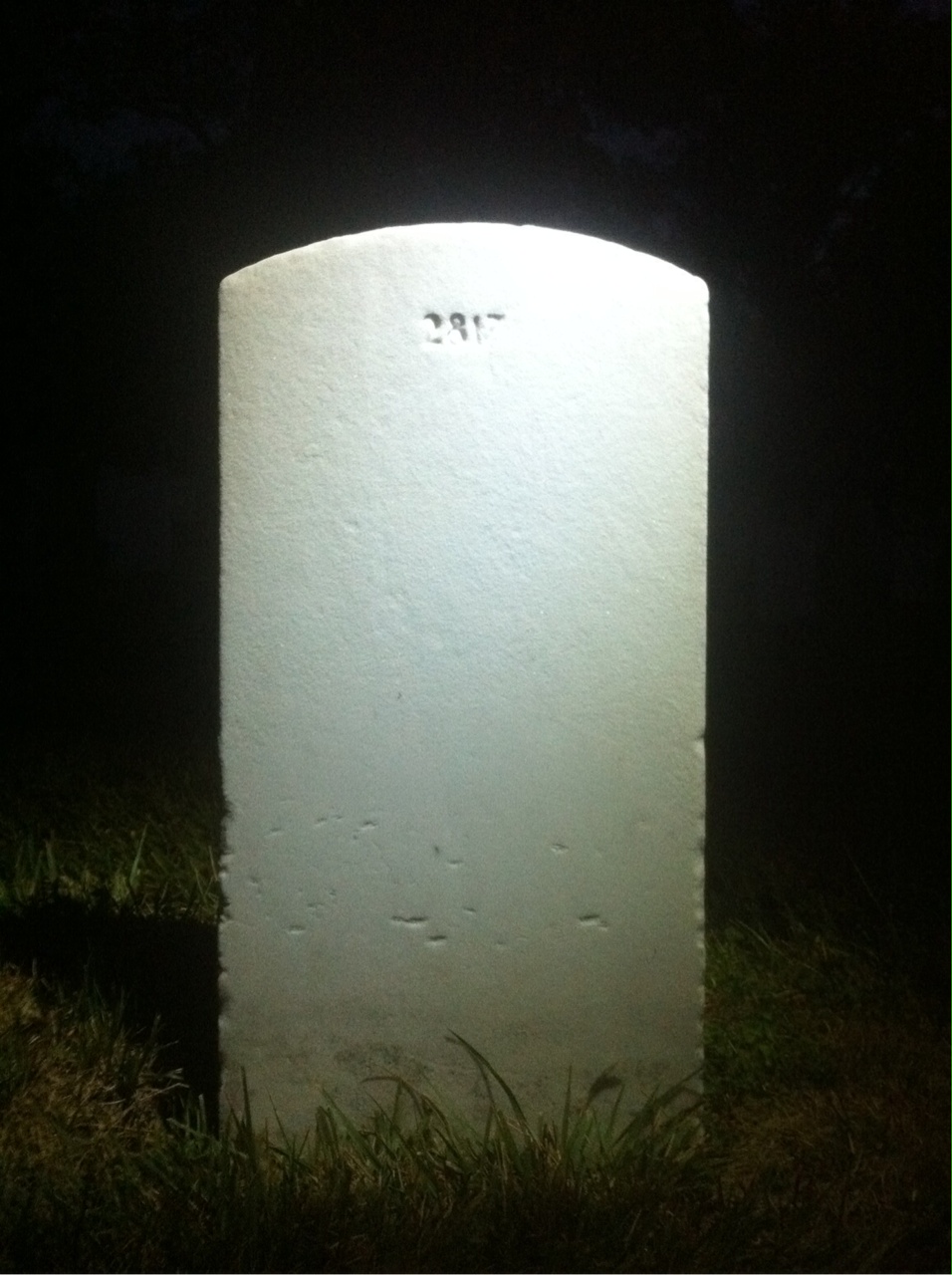 Back of headstone — Eddie Anderson