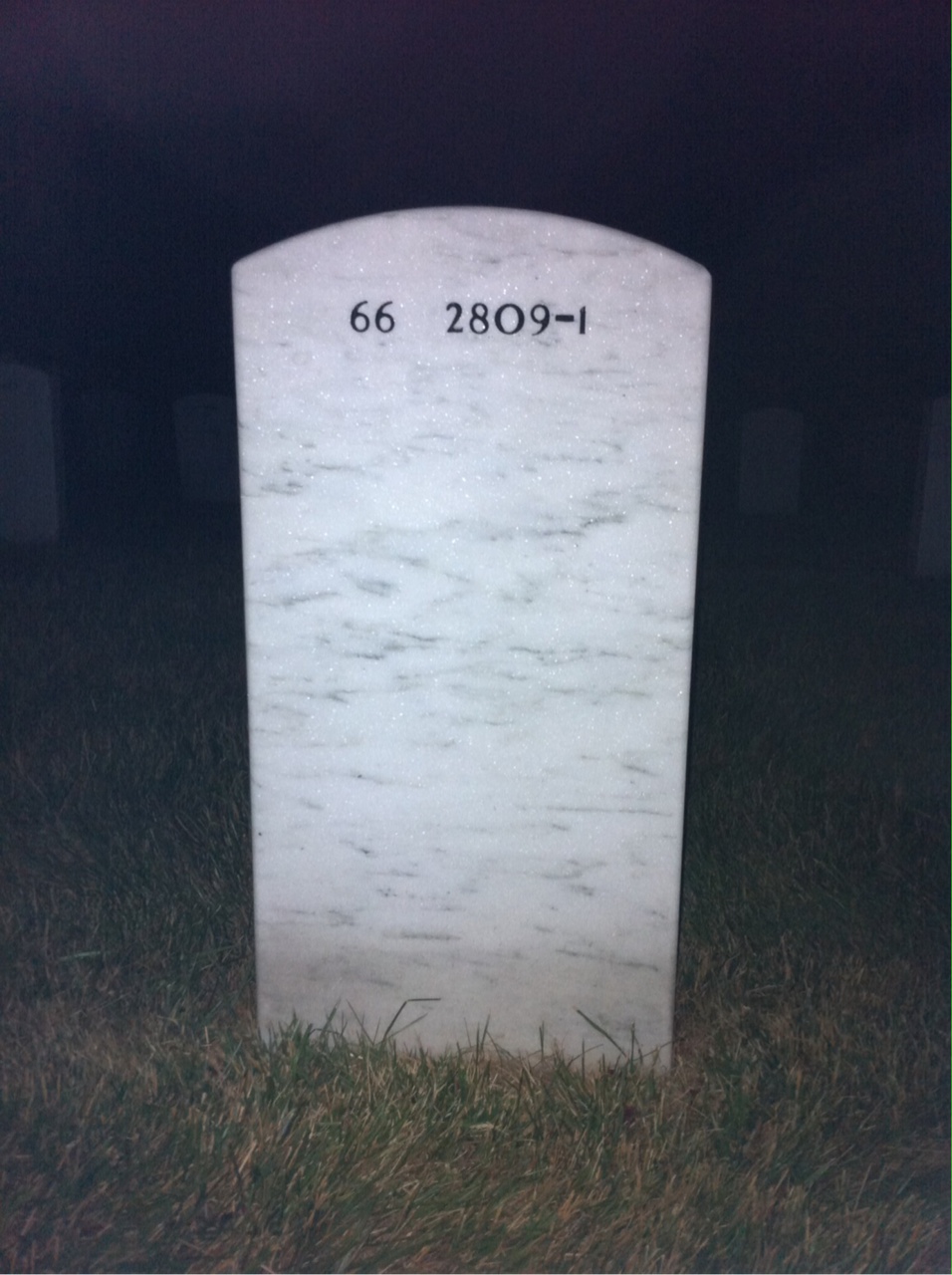 Back of headstone — J. Trembley