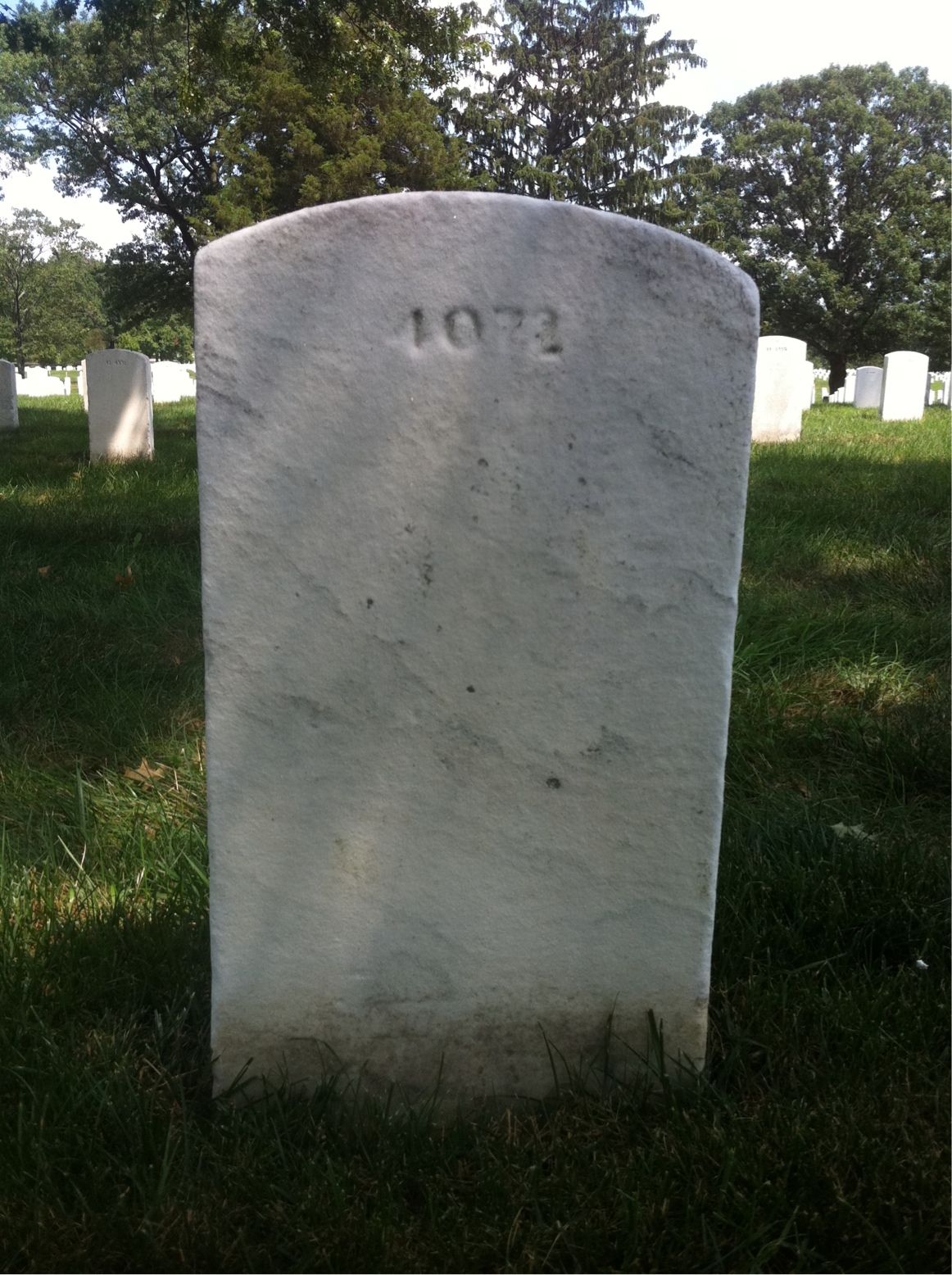 Back of headstone — Laurel Banderob