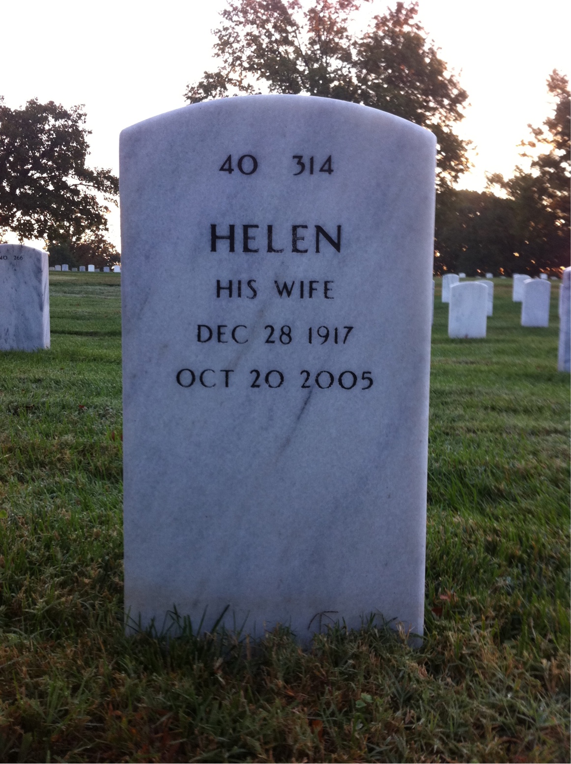 Back of headstone — James Mccauley