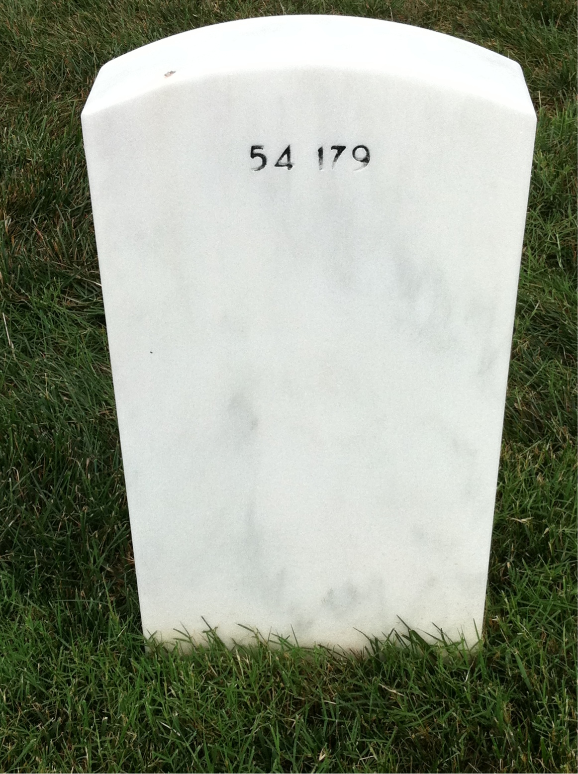Back of headstone — Michael Johnson