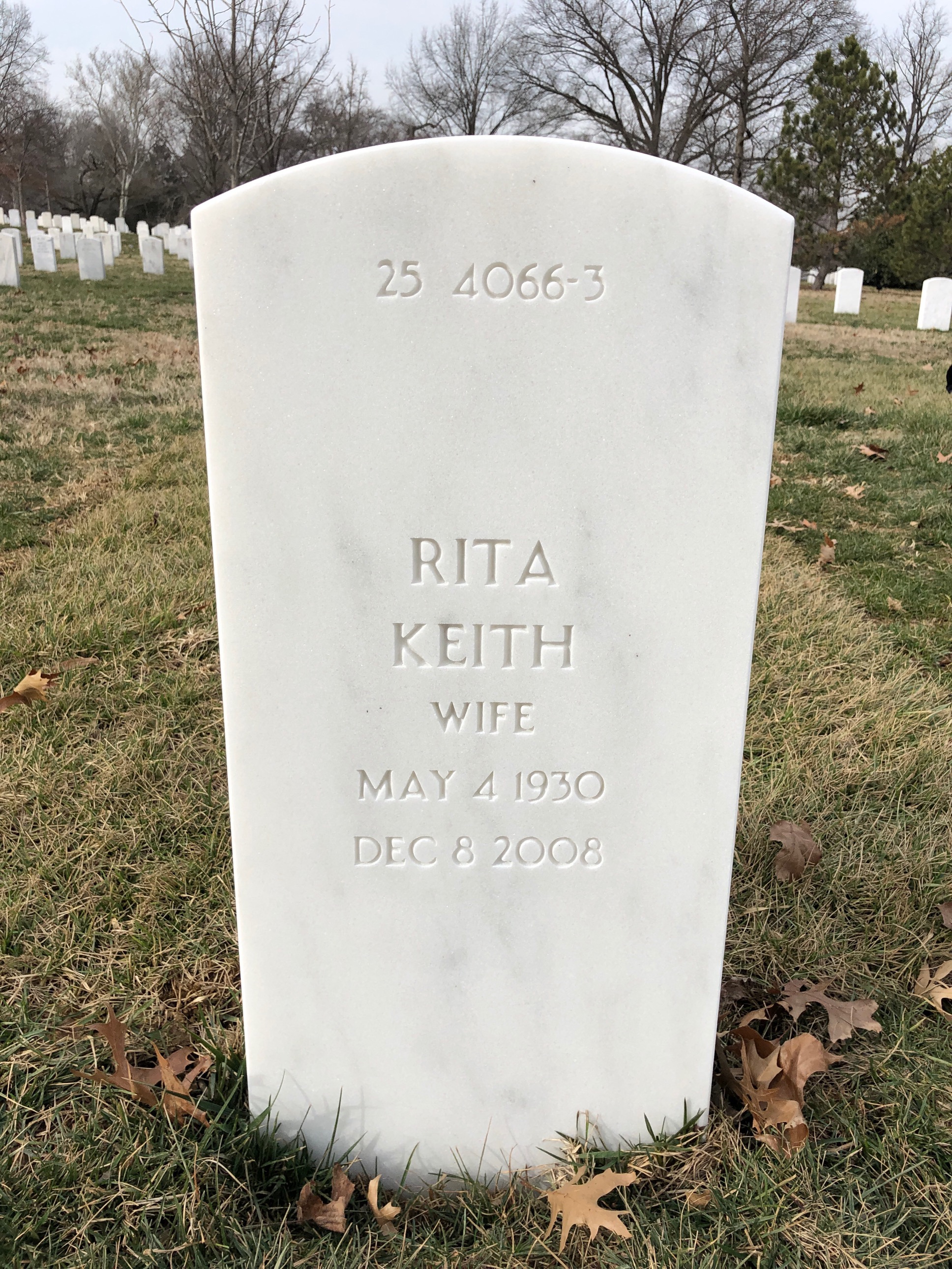 Back of headstone — Chester Taylor