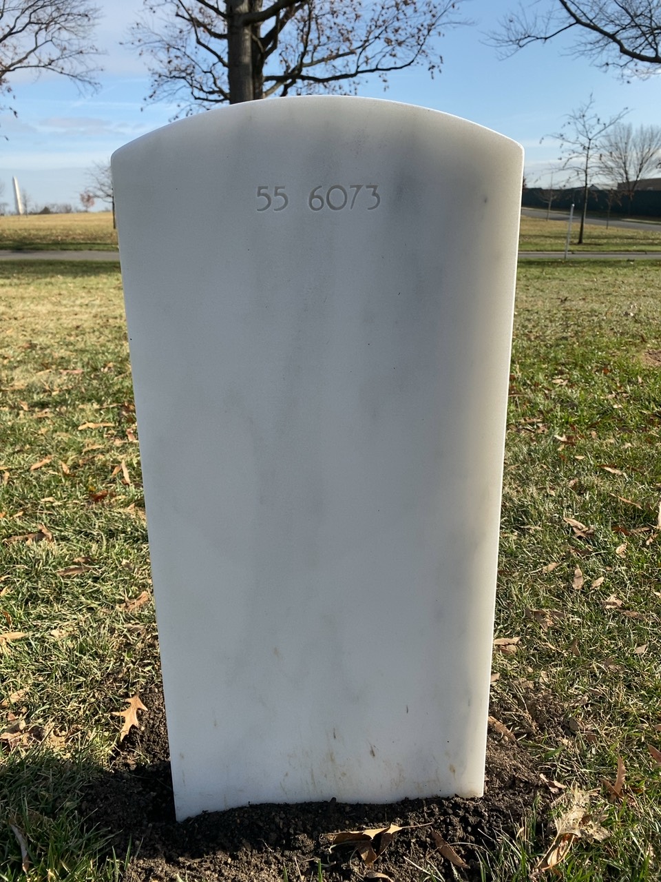 Back of headstone — Tony R Herrell