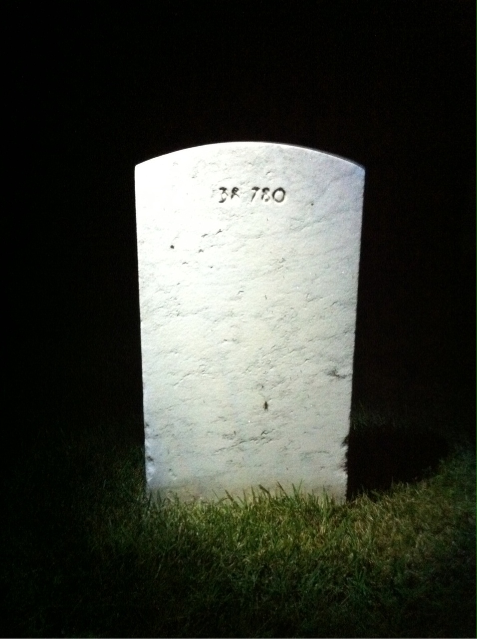 Back of headstone — Stanford Baldwin