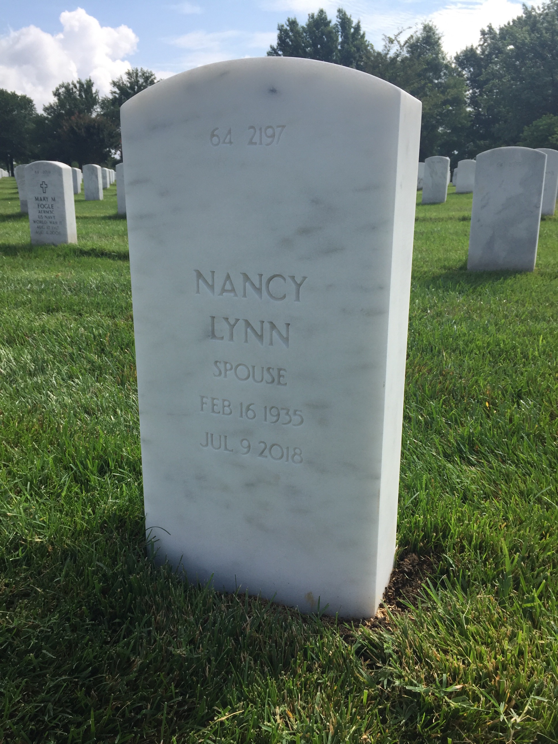 Back of headstone — John Bugenske