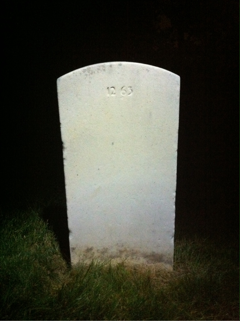 Back of headstone — Philip Cox