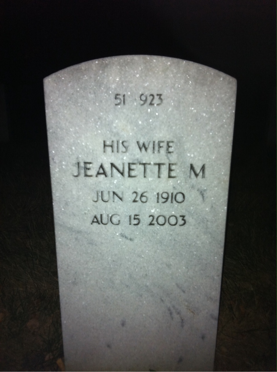 Back of headstone — Charles Seither