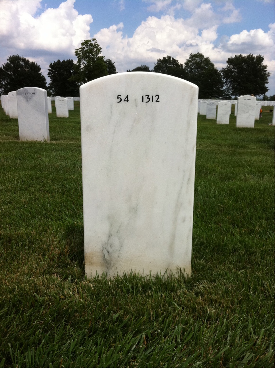 Back of headstone — James Locklerr