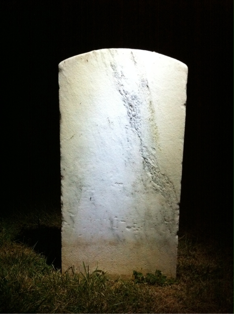 Back of headstone — Bryan Mudgett