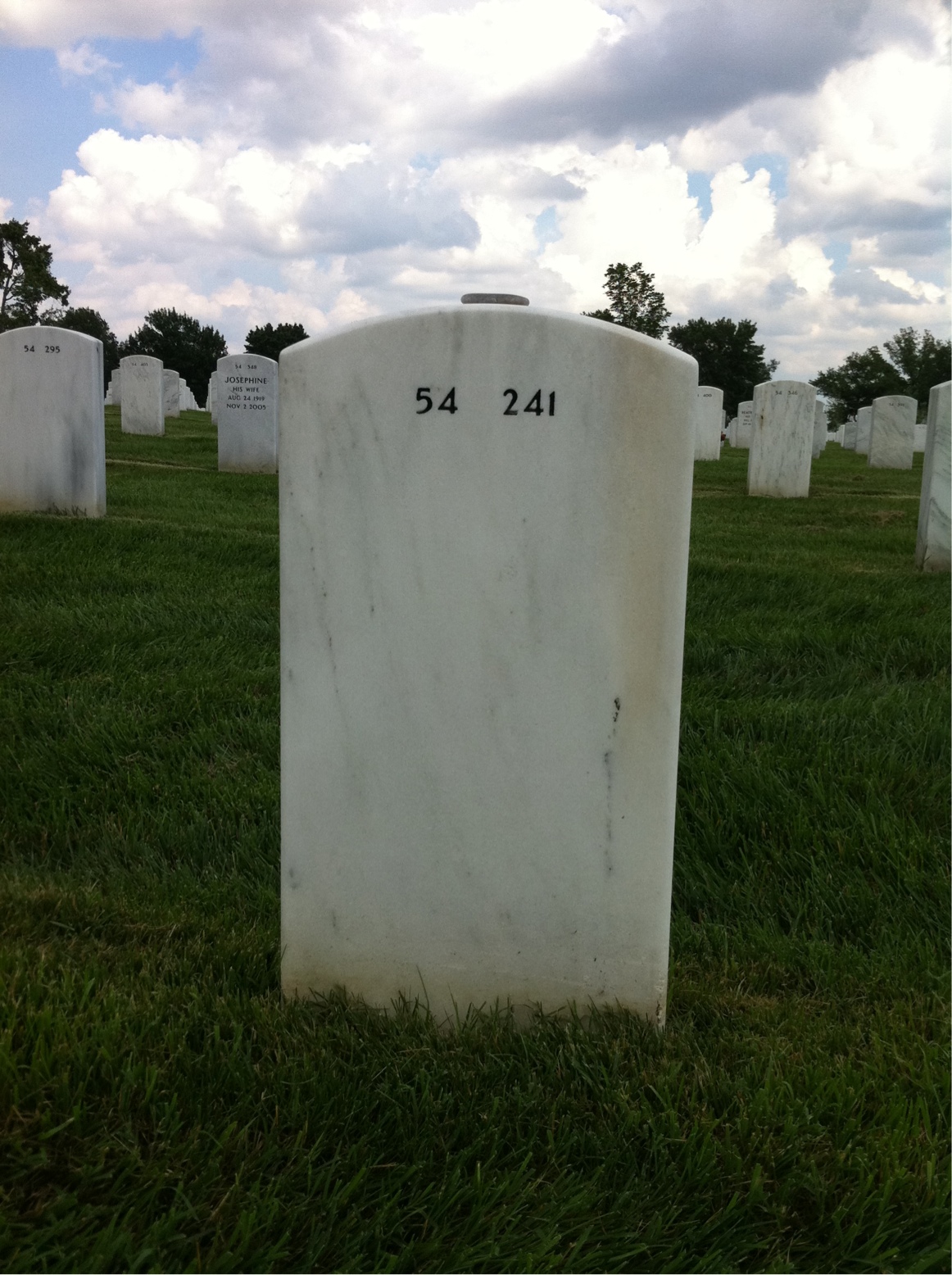 Back of headstone — Harry Welsh