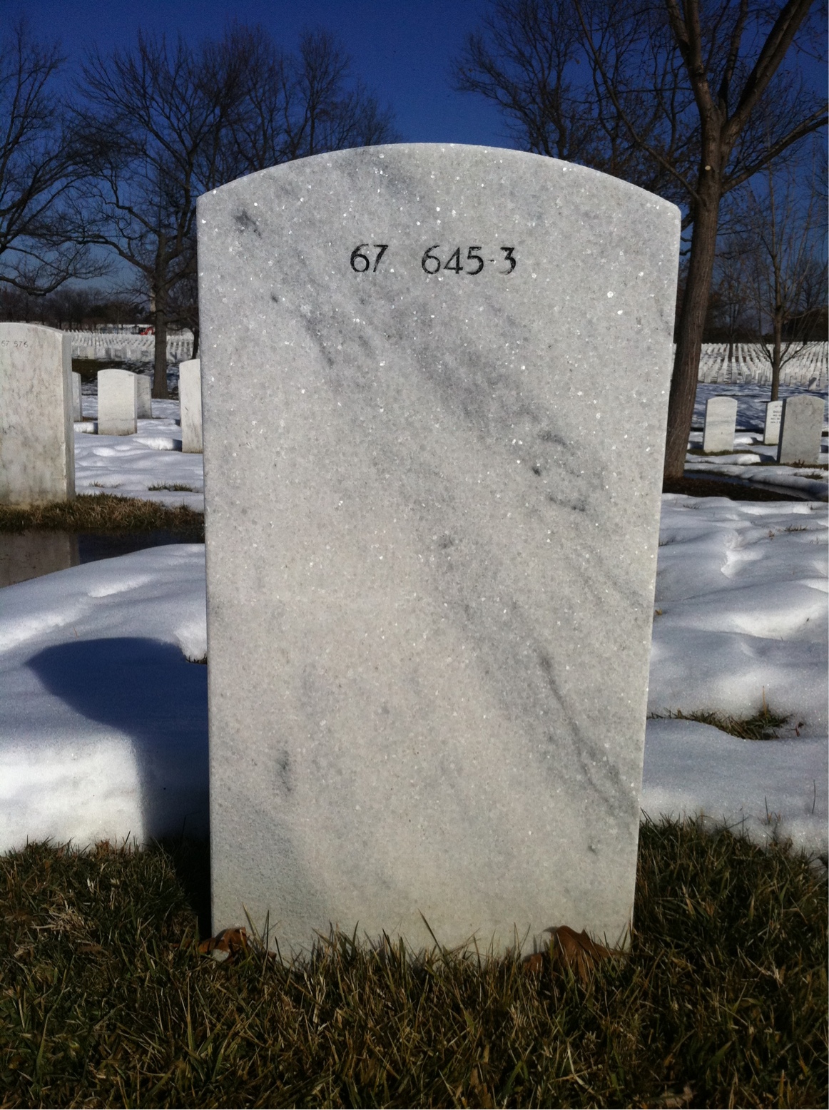 Back of headstone — Milton Grossi