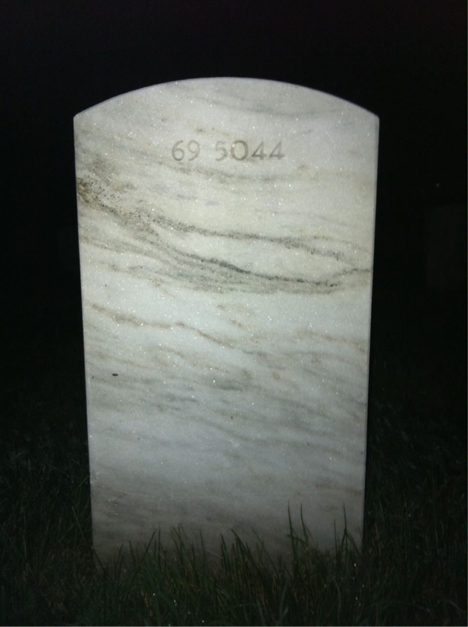 Back of headstone — William Abbott