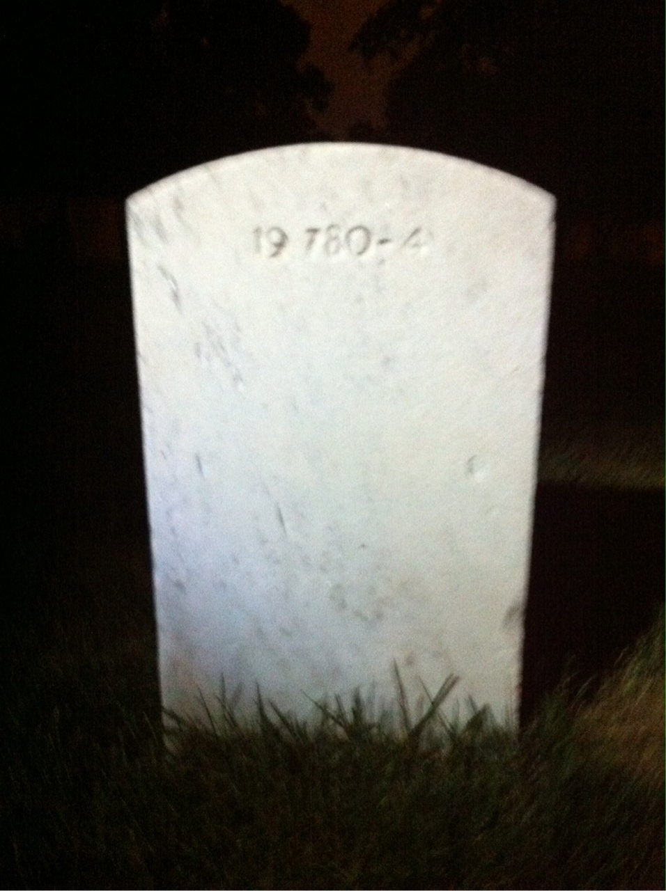 Back of headstone — William Henry Lucas