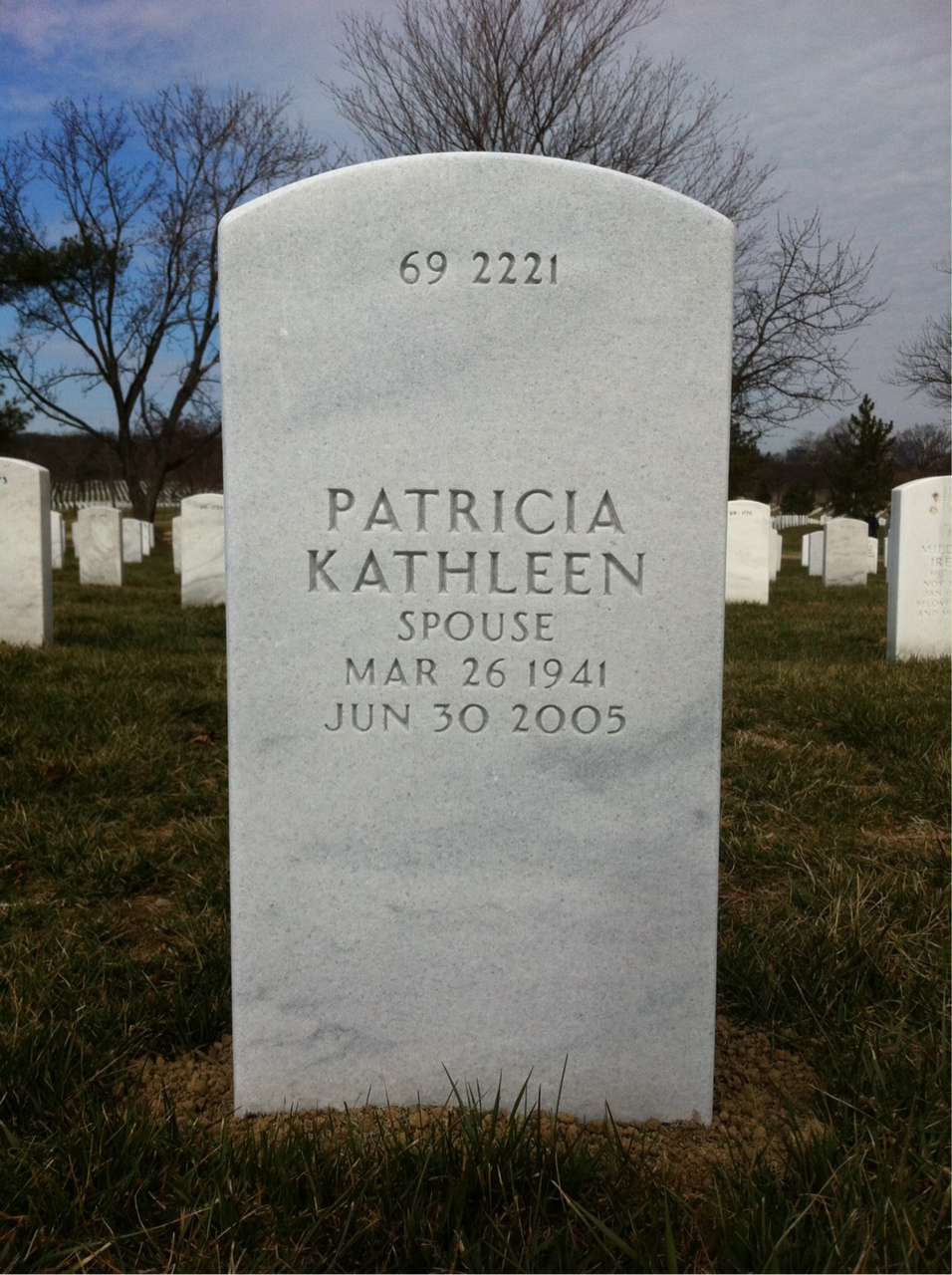 Back of headstone — Walter Olson