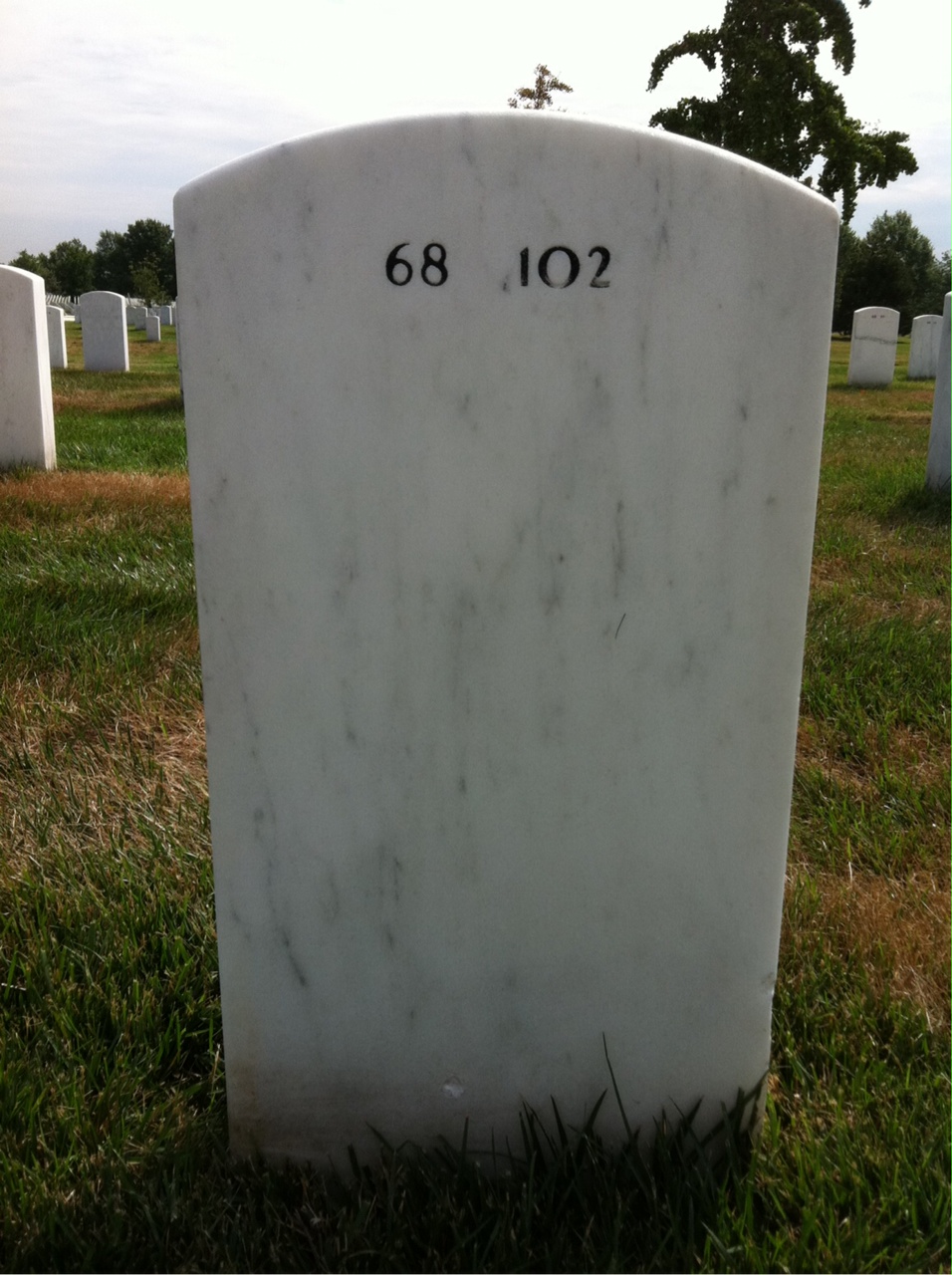 Back of headstone — Jeffrey Ross