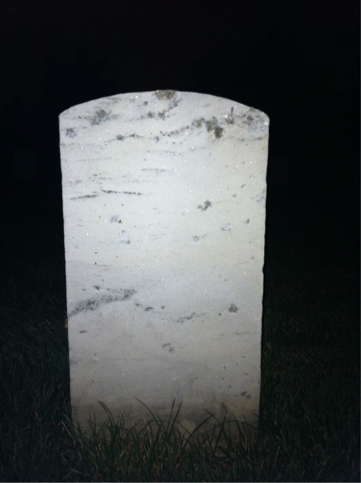 Back of headstone — Albert Armstrong
