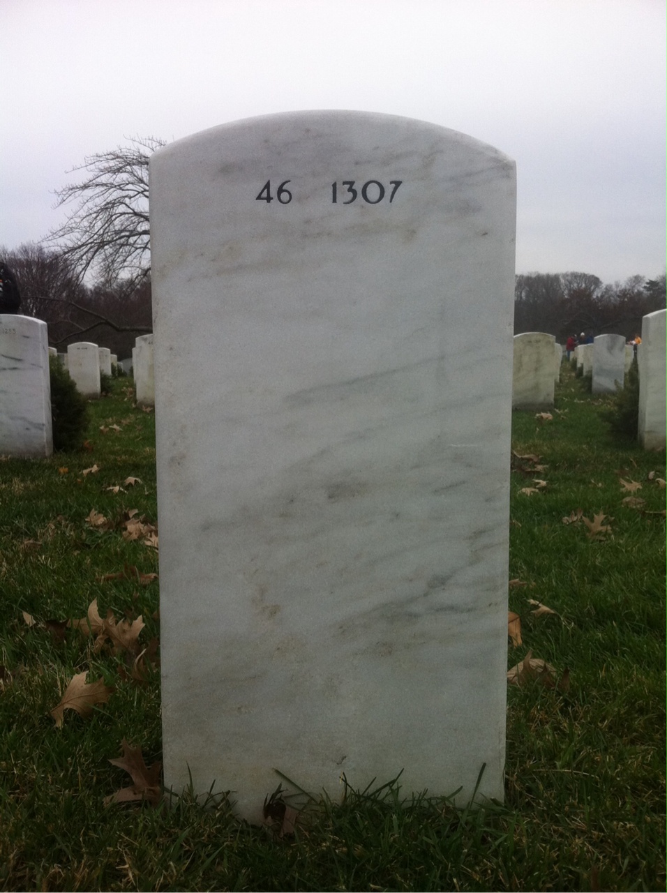 Back of headstone — James Cousins