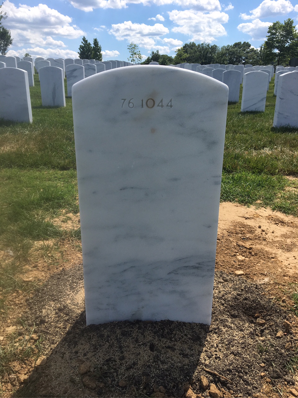 Back of headstone — Selden Moore