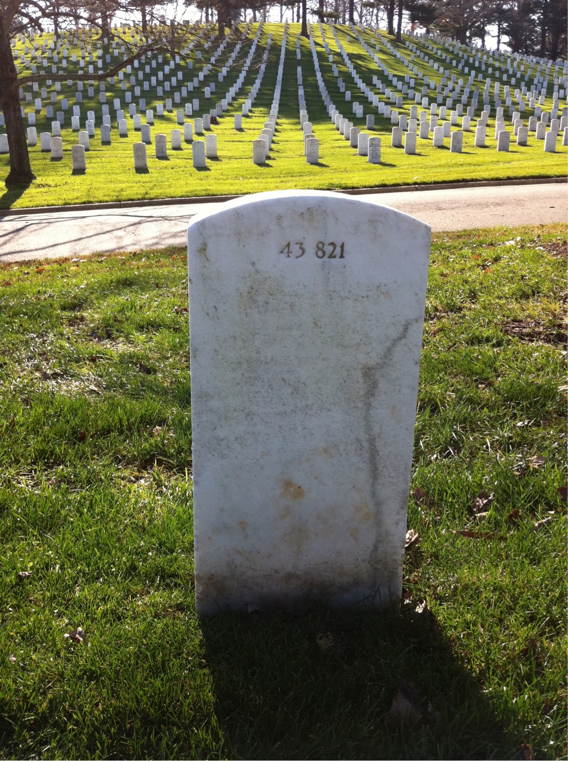 Back of headstone — Martin Arcuino