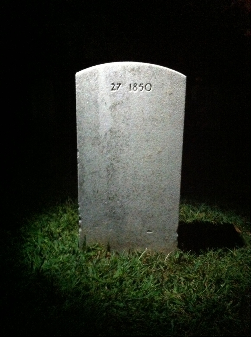 Back of headstone — James Monroe