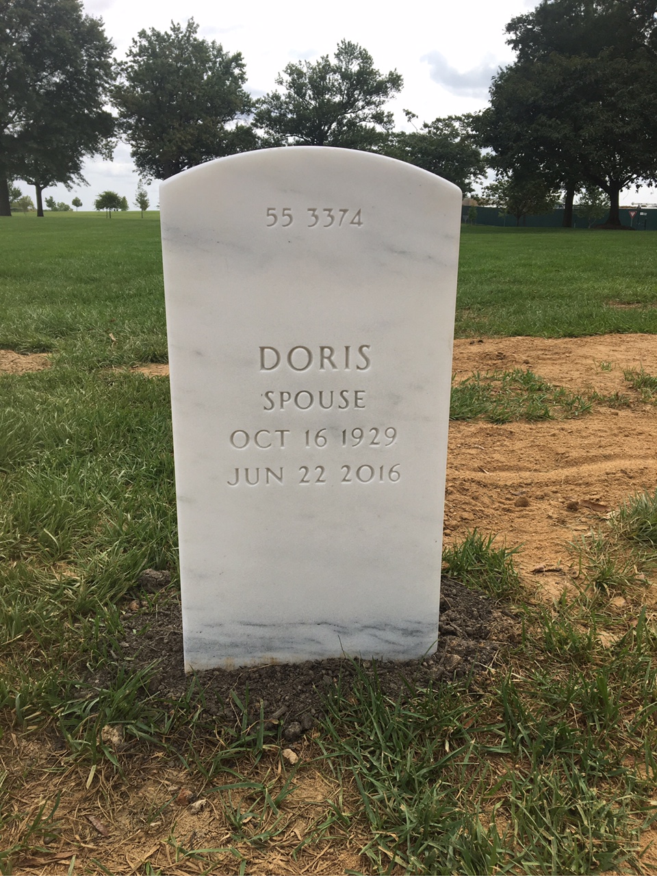 Back of headstone — William L Cooper