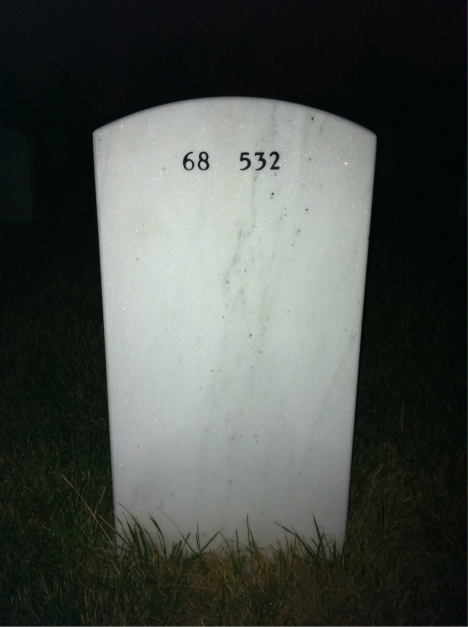 Back of headstone — Charles Felkins