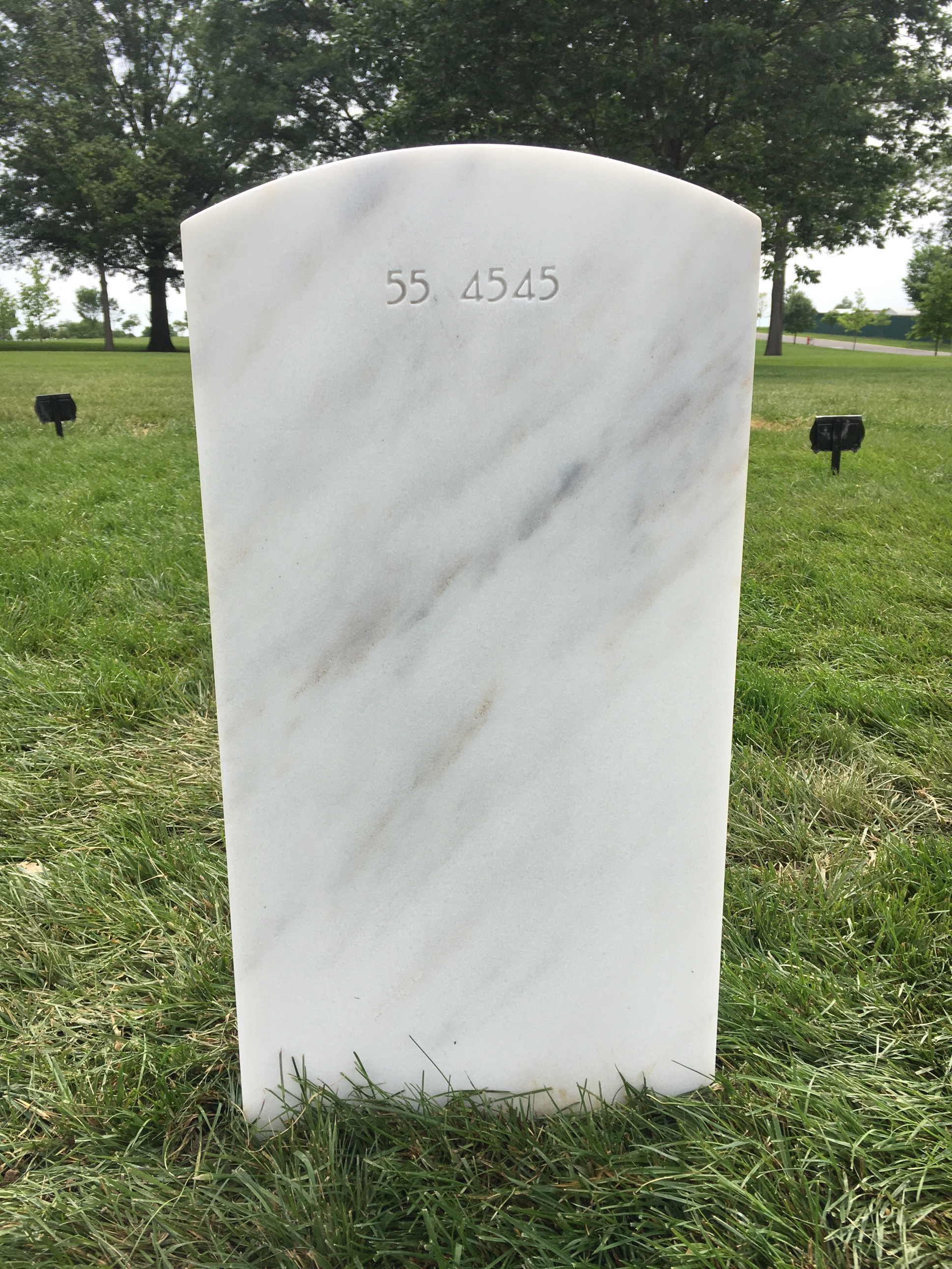 Back of headstone — Richard Thomas Meinert