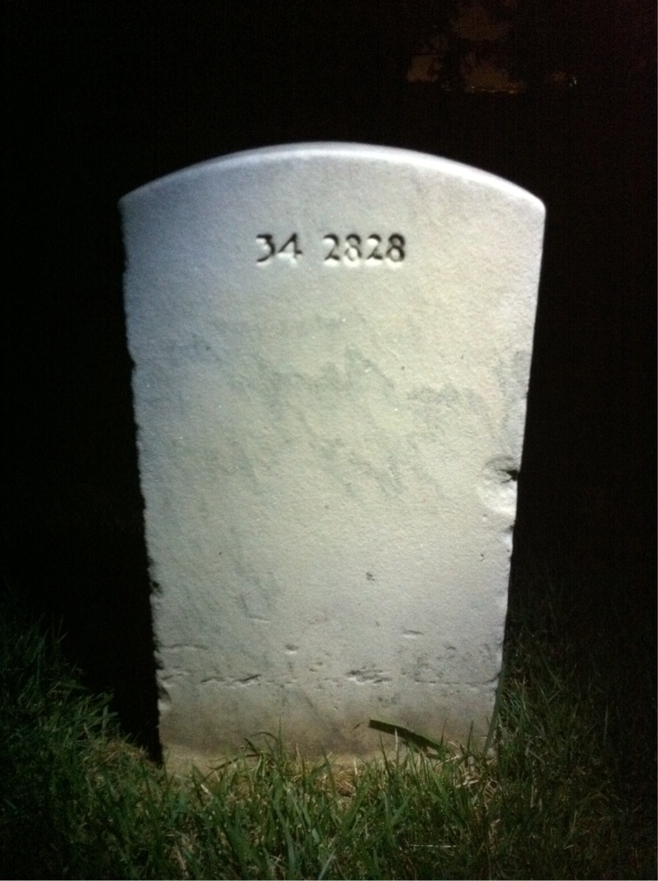 Back of headstone — David Alberstein
