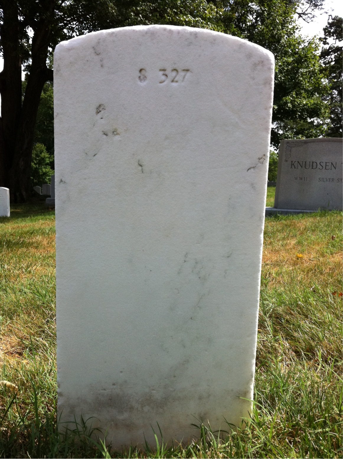 Back of headstone — Robert S Duncan