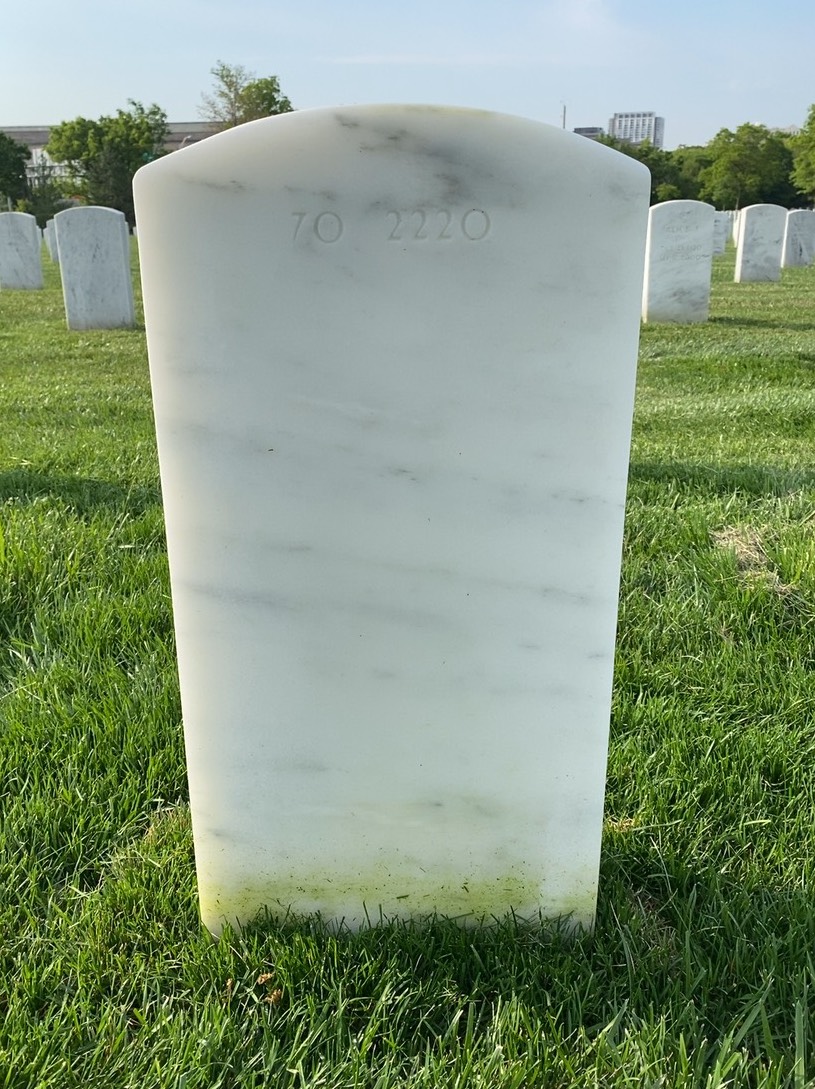 Back of headstone — Herman J Schmidt