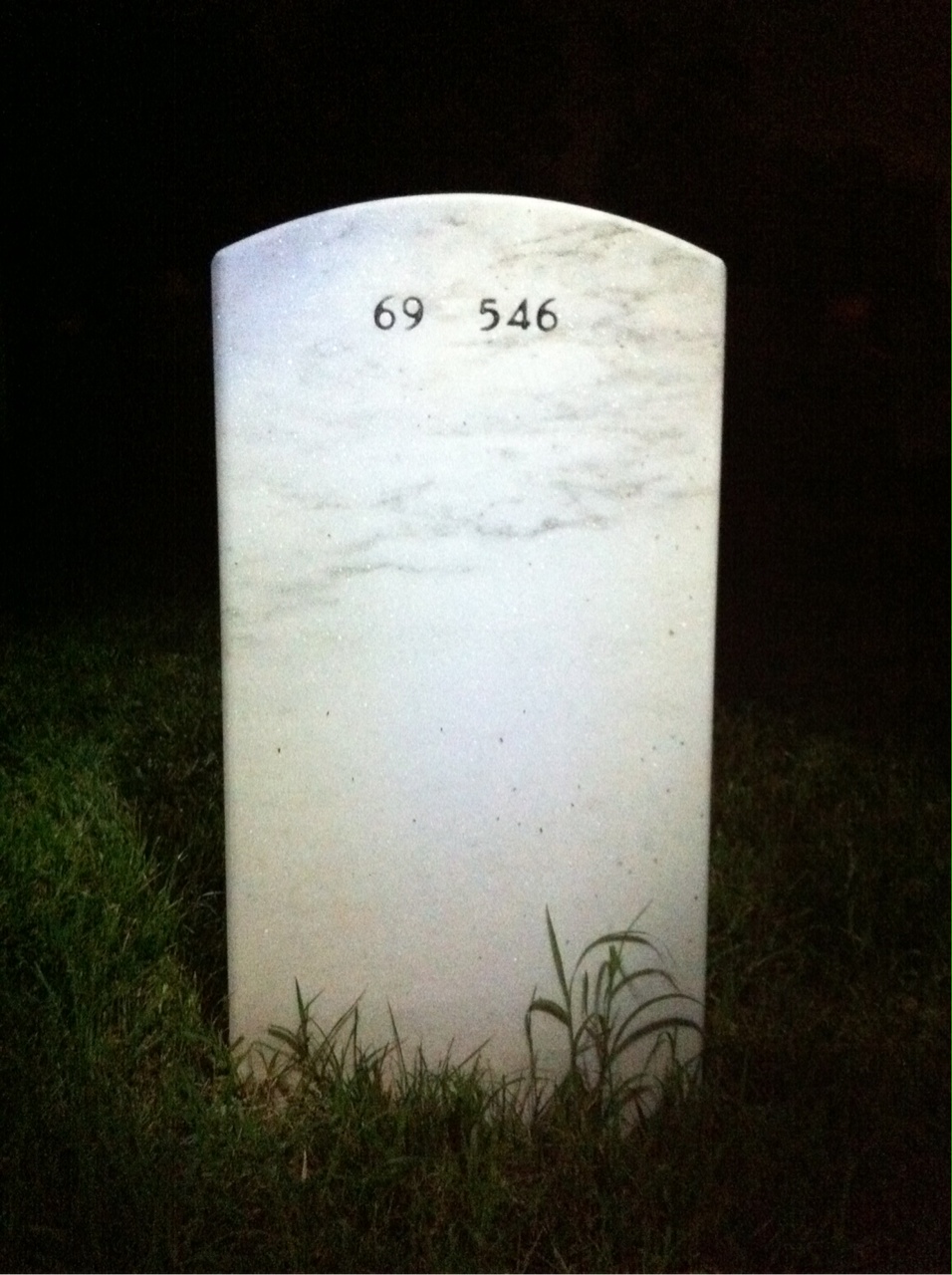 Back of headstone — George Murray
